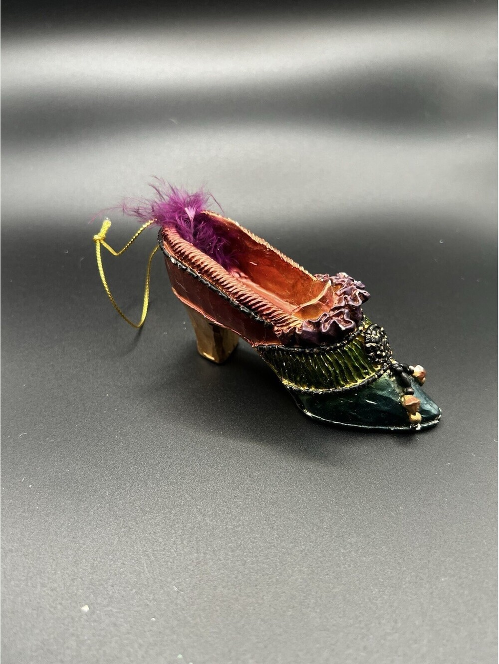 ORNAMENT SHOE CHRISTMAS DECORATION , Has Scratch On Back